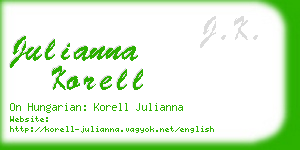 julianna korell business card